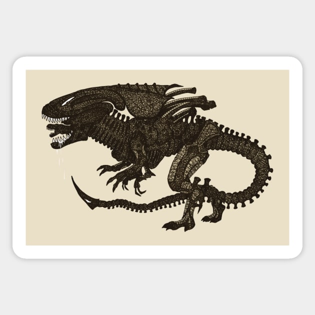 Xeno Rex Sticker by djrbennett